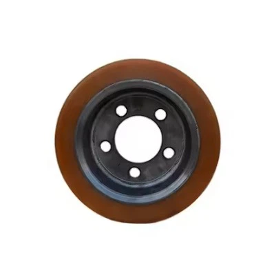 6 x 3 Red Polyurethane Wheel (2)