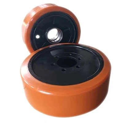 red polyurethane 7 inch wheel